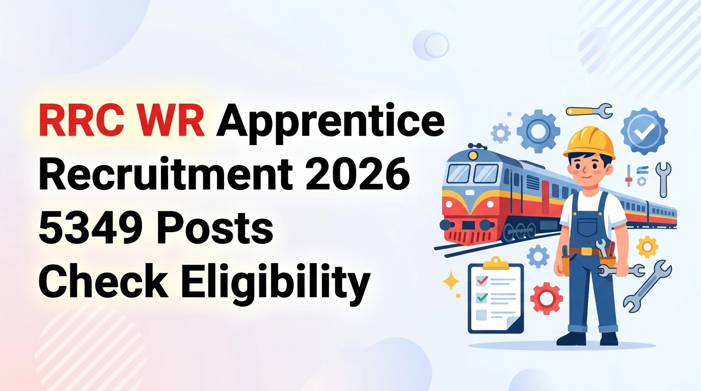 RRC WR Apprentice Recruitment 2026 Total post 5349, Check Eligibility