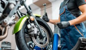 how to fix bent forks on a motorcycle