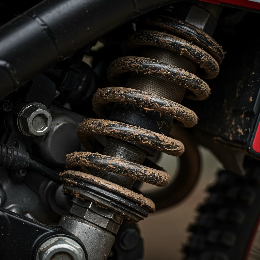 Close Up of Suspension Components