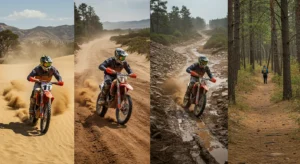 Terrain-Based Dirt Bike Tire Pressure