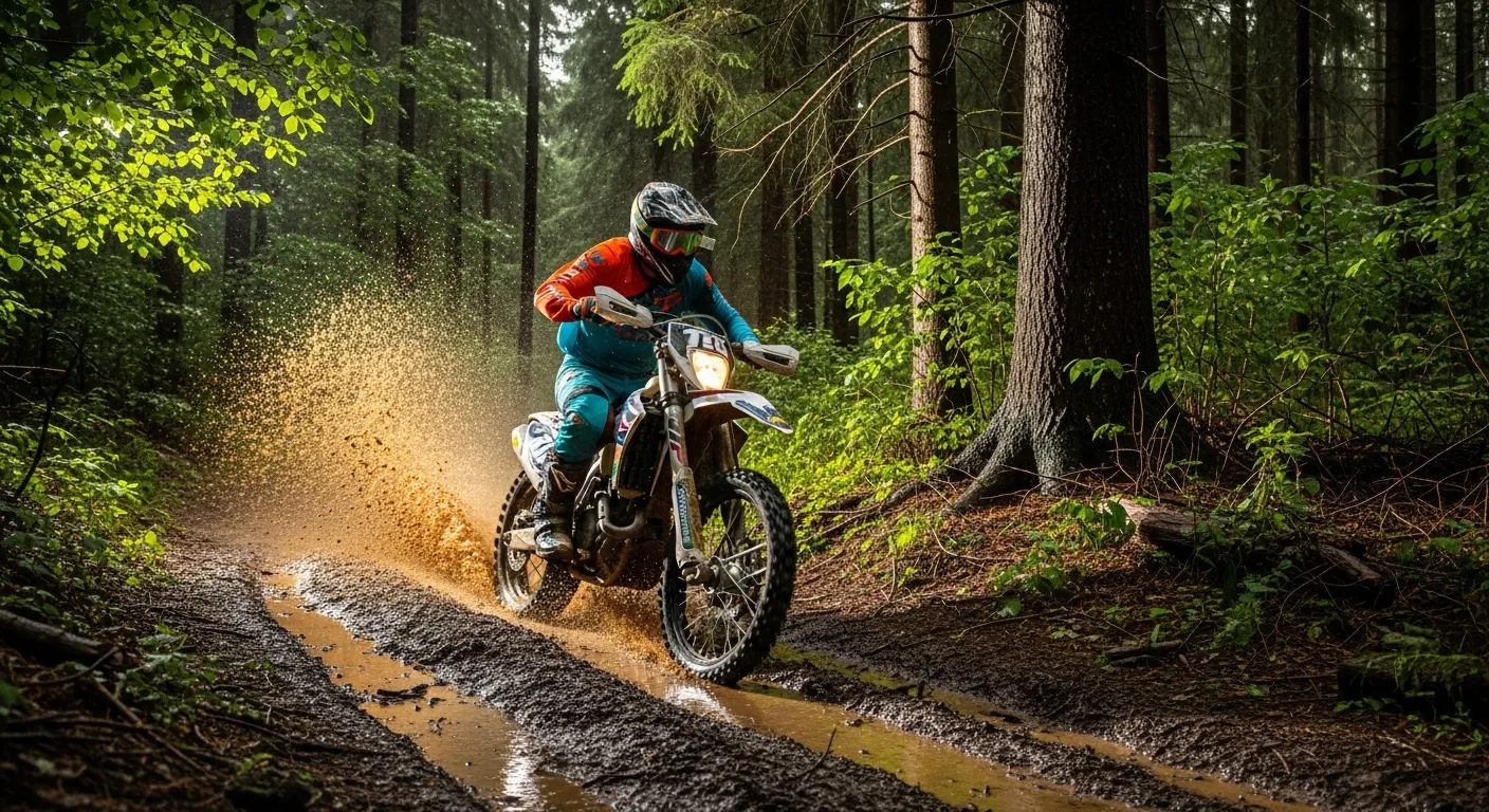 Riding Motorcycle After Rain