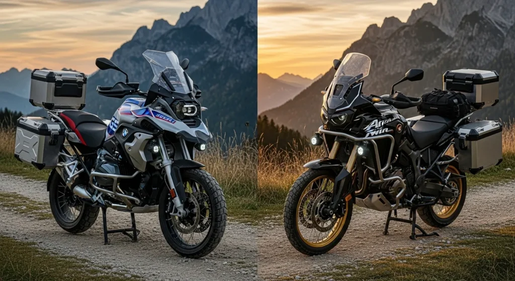 Touring Bike Setup Showcase (In BMW GS 1250 vs Honda Africa Twin Comparison)