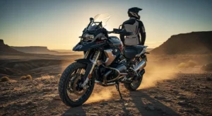 2026 BMW R 12 GS adventure bike showcased in desert trails with retro-modern styling.