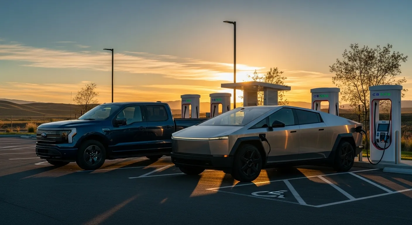 2026 electric trucks Ford Lightning, Tesla Cybertruck