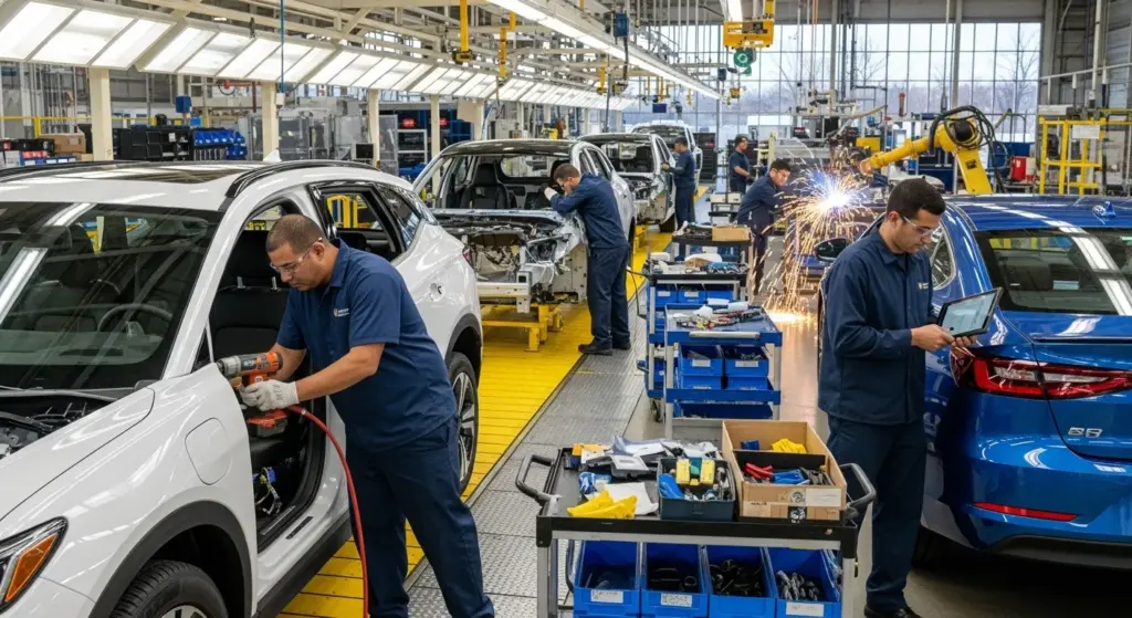 American factory assembling 2026 electric trucks after subsidy end