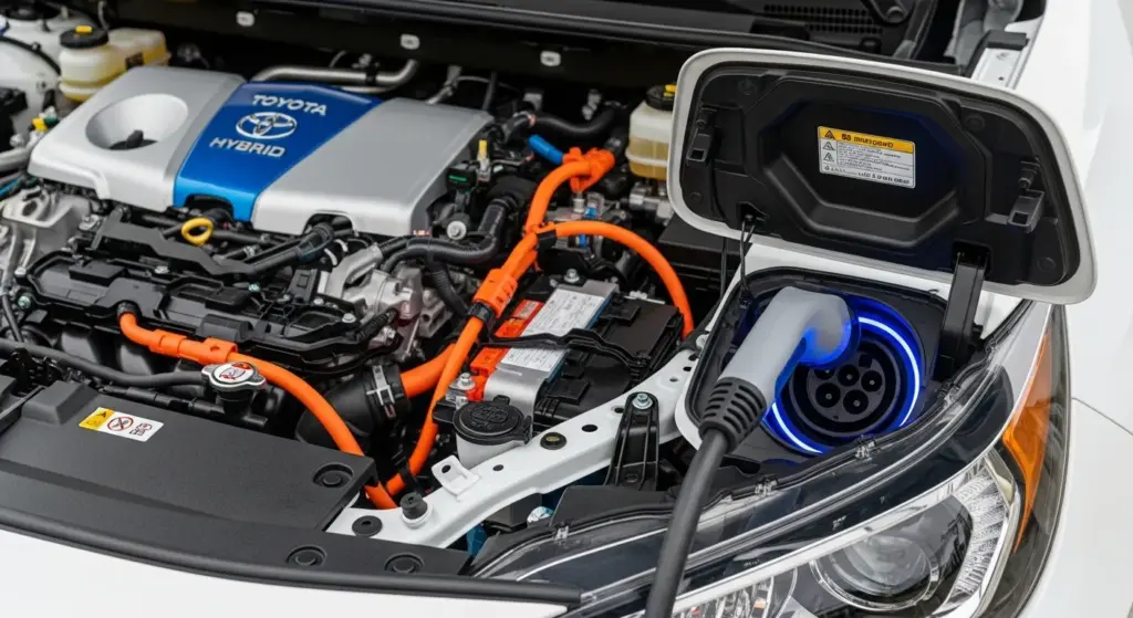 Charging port and hybrid system of the 2026 Toyota RAV4 Plugin Hybrid