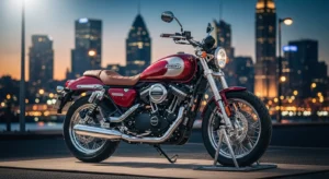 Harley-Davidson Sprint 2026 showcased in USA city backdrop during launch event.