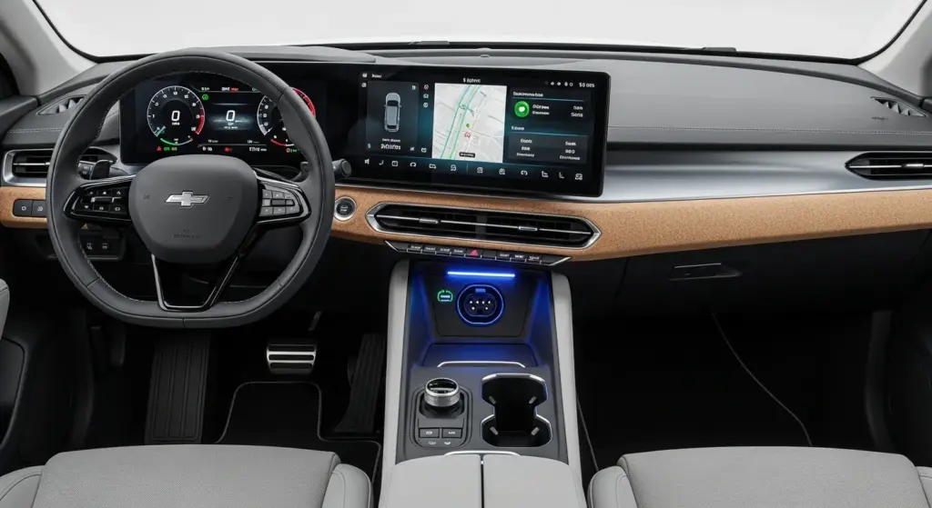 Interior and charging design details of new 2026 electric vehicles