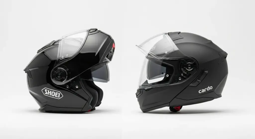 Shoei vs Cardo Bluetooth helmets