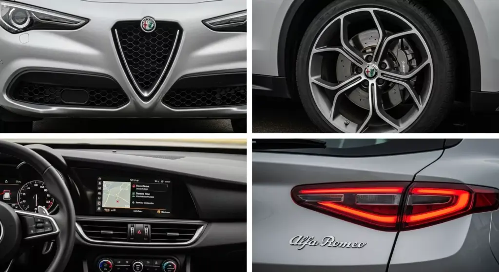 Close-up shots of 2026 Alfa Romeo Stelvio